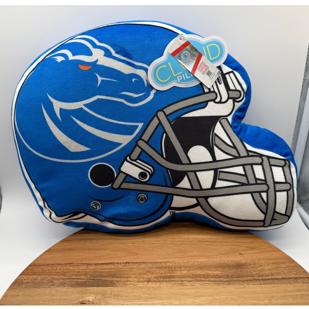 Boise State Broncos NW Travel Cloud Pillow NCAA Football Helmet Royal Blue 2215